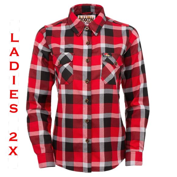DIXXON - MR. HORSEPOWER 2.0 FLANNEL - WOMENS 2X - Picture 1 of 11